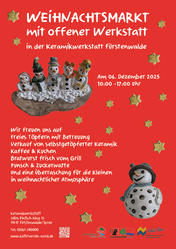 Weihnachtsmarkt in der Keramikwerkstatt