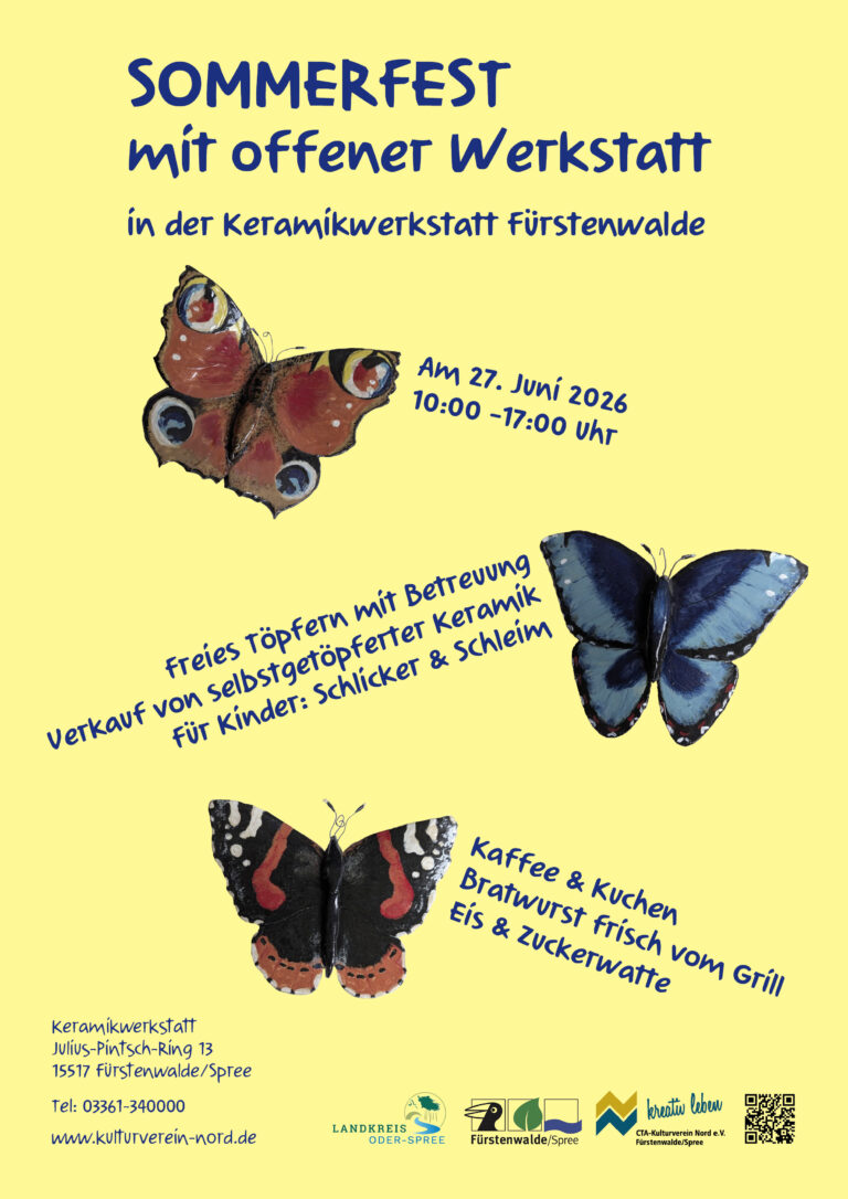 Sommerfest in der Keramikwerkstatt